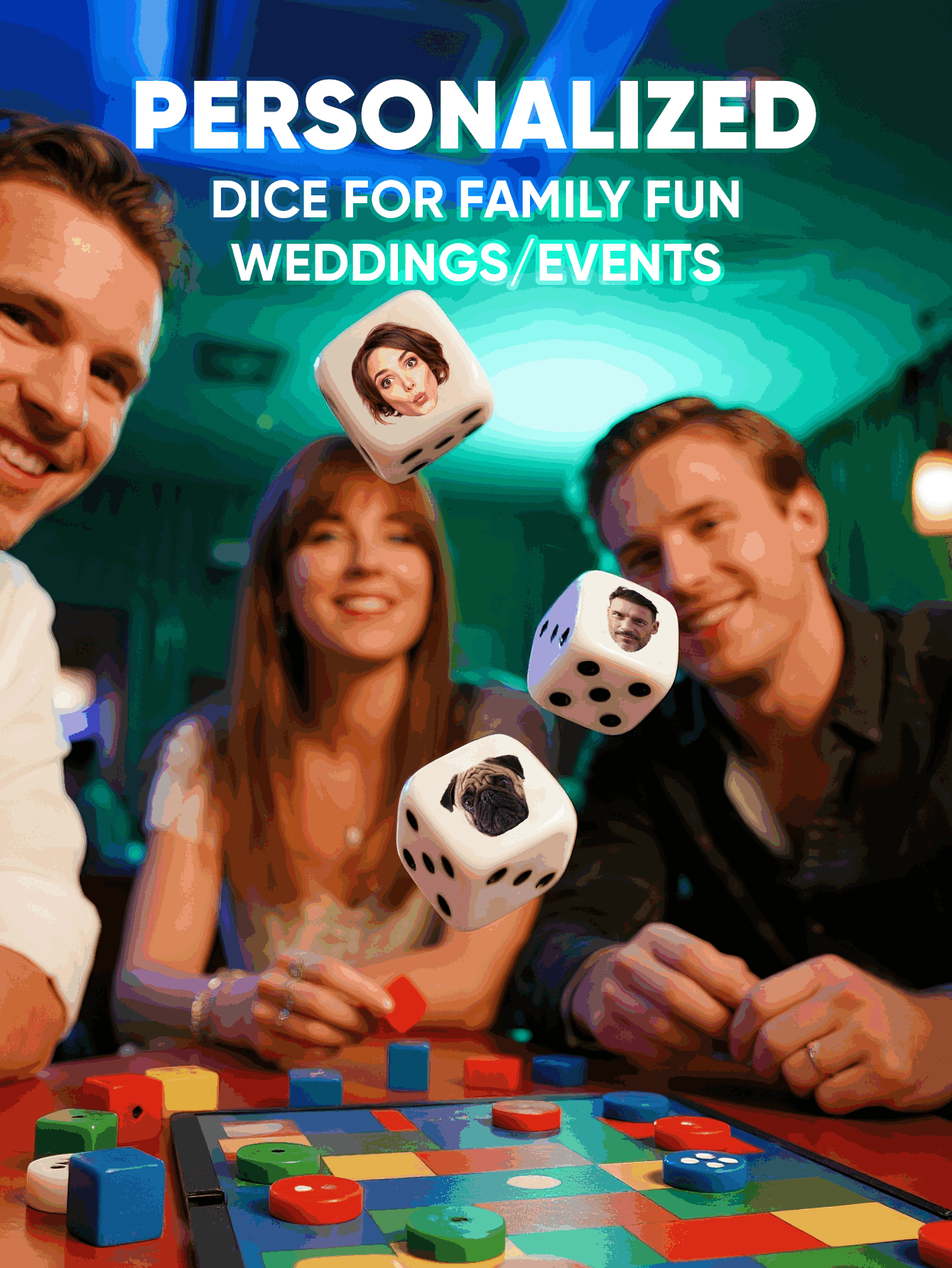 Dadi Personalizzati con Volti, - Party Games For Christmas recensione e prezzo